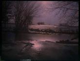 [Landscape with stream in winter]