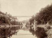 [Driving Park Bridge, Glen House, Lower Falls of the Genesee]