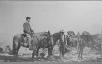 George Eastman riding a horse, California Trip