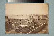 Execution of Lincoln Assassination Conspirators. Taken from roof of the Arsenal.
