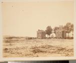 Rear View of Old Frame House, Orchard & Well, at Seven Pines