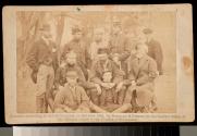 Group. Comte de Paris, Duc de Chartres, Prince de Toinville, and Friends. Camp WInfield Scott, Near Yorktown. May 1, 1862