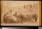 Battery, No. 4 - Near Yorktown, Mounting 10 13-inch Mortars, each weighing 20,000 pounds. East - South End.