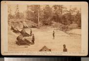 Battery, No. 4 - Near Yorktown, Mounting 10 13-inch Mortars, each weighing 20,000 pounds. East - South End.