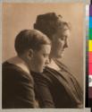 [Woman and young man, possibly Mrs. Edith Foster Flint and her son, Richard Foster Flint]