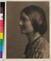[Woman wearing flowered clothing]