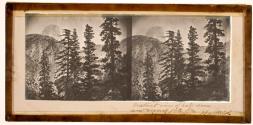 Distant view of Half Dome and Vernal Fall