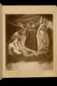King Arthur wounded lying in the barge