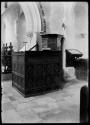 Pulpit, Clerk's Desk & Chained Bible Cumnor Church