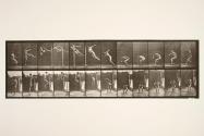 Jumping; running twist high jump