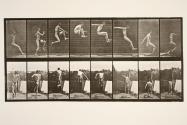 Jumping; running broad jump (shoes)