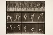 Jumping; over boy's back (leap-frog)