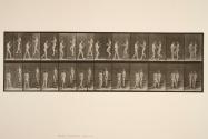 Two models, 11 descending stairs with goblet meets 10 with bouquet