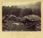 Interior of Breastworks on Round Top, Gettysburg