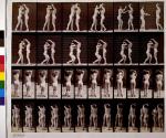 Two models, 8 drinking from water-jar on the shoulder of 1