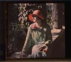 [Woman in red hat]