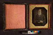 [Portrait of woman, "Aunt Min," mother of "Mahaila Young"]