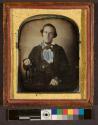[Portrait of a sailor with map case]