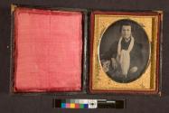 [Portrait of William Pulifer, wearing scarf]