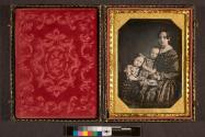 [Caroline Dimmock with children, Carrie & Charlie]