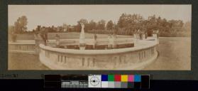[Stone fountain with sculptures]