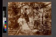 [Two women in greenhouse]