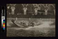 [Men riding in boat at Coney Island]