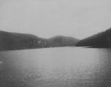 Lake with wooded shoreline, Lake Nipigon Trip