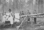 Camp scene, Lake Nipigon Trip