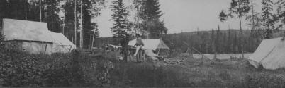 Camp scene, Lake Nipigon Trip