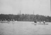 Indians on way down for pensions, Lake Nipigon Trip