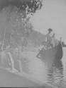 Fishing companions in canoe, Lake Nipigon Trip
