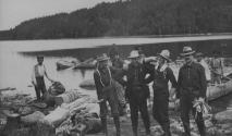 Bert Fenn, Murray Bartlett, George Eastman and Fred Church, Lake Nipigon Trip