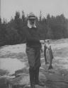 Fred Church with his 6 1/4 & 7 1/4 lb trout, Lake Nipigon Trip