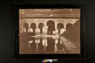 [Arches reflected in pool]