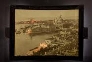 Venice, Panoramic View, from St. Mark's tower, towards the Salute Church. The festivity of the Redeemer's Day.  Serenade. Venise. Vue panoramique, prise du clocher de St. Marc, vers l'Eglise N. D. de la Salute. La fete du Redempteur. Serenade.