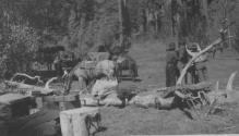 Packing at Long Gulch Camp, High Sierras Trip