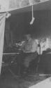 George Eastman in tent, High Sierras Trip