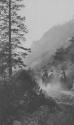 Riders on trail, High Sierras Trip