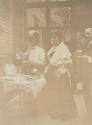 Group having tea, Western Trip