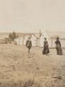 Travel companions by cabins, Western Trip