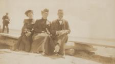 Mulligans and Adelaide Hubbell in Yellowstone National Park, Western Trip