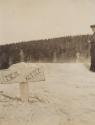Mary Mulligan beside Tea Kettle, Yellowstone National Park, Western Trip