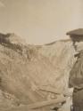 Mary Mulligan at canyon overlook, Western Trip