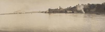 Industrial buildings on waterfront, Western Trip