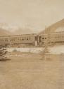View of train and mountains, Western Trip