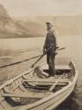 Man in rowboat, Western Trip