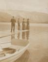 Travel companions on dock, Western Trip