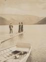 Travel companions on dock, Western Trip