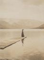 Woman on dock, Western Trip